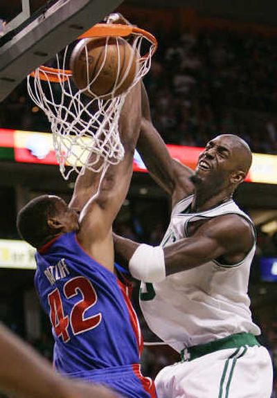 
Kevin Garnett scored 33 for Boston.Associated Press
 (Associated Press / The Spokesman-Review)