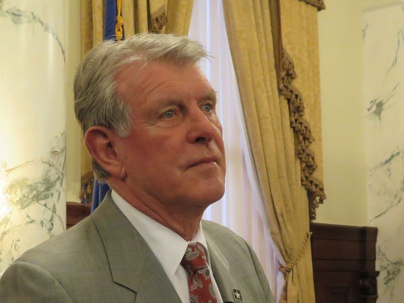 Idaho Gov. Butch Otter, shown on Friday, March 23, in the governor's ceremonial office at the Idaho state Capitol (The Spokesman-Review / Betsy Z. Russell)