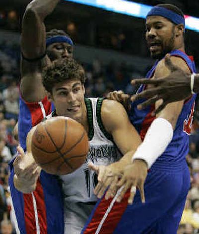 
No-star champion Detroit, with guys like Ben, left, and Rasheed Wallace, right, figure to be in the title hunt again. 
 (Associated Press / The Spokesman-Review)