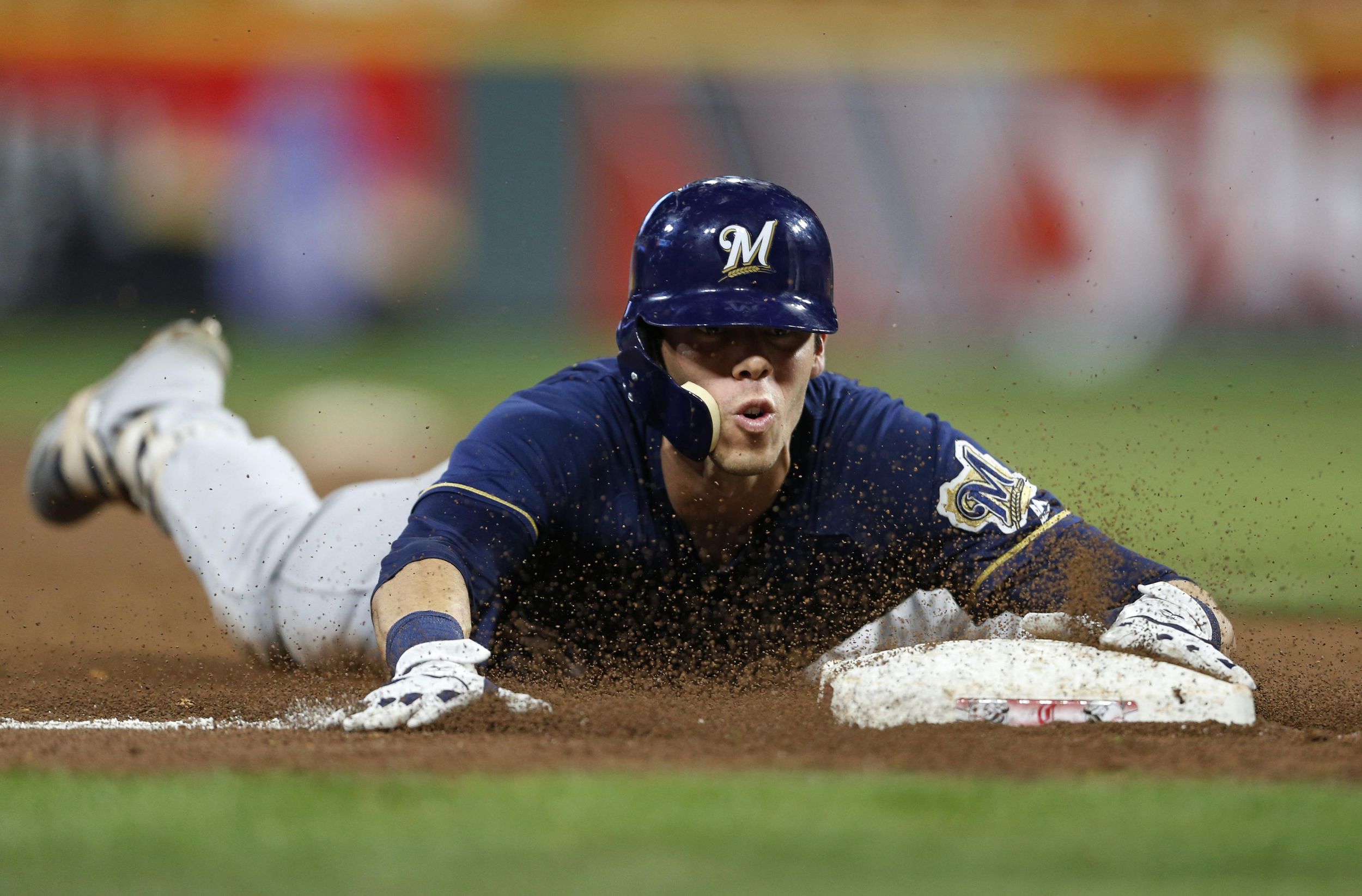 MLB roundup Christian Yelich hits for cycle in wild victory for