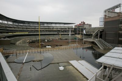 The Twins’ Target Field will tentatively open April 12.  (Associated Press / The Spokesman-Review)