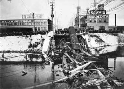 
The Division Street bridge on Dec. 18, 1915.
 (File / The Spokesman-Review)