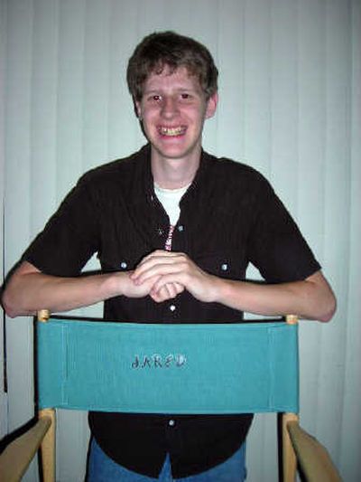 
East Valley High School senior Jared Jolstead, 17, stands behind his director's chair. He aspires to be a screenwriter or director of films. Jennifer Larue
 (Jennifer Larue / The Spokesman-Review)