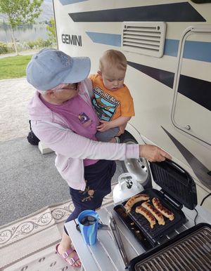 On a recent road trip to Central Washington, we grilled spicy Italian sausage and seared ahi tuna steaks for a feast for the family. (Nicholas Loebsack)