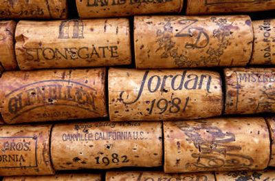 
Mallery collected corks donated by friends, and estimates it would cost over $250,000 to buy the more than 7,000 bottles needed for the project. 
 (The Spokesman-Review)