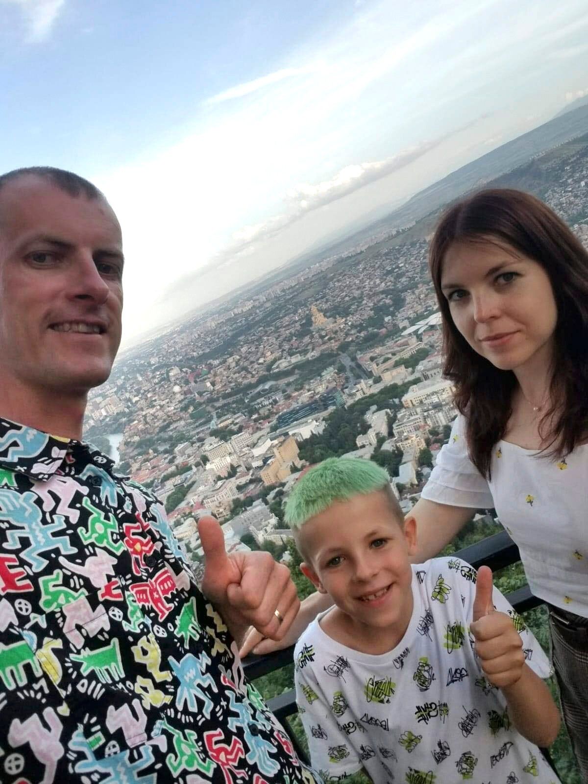 In an undated handout photo, Evgeny and Evgeniia with their son, Maksim. The last time the couple saw Maksim was on May 15, as ICE agents led them back to detention in New Jersey. (via The New York Times) — NO SALES; FOR EDITORIAL USE ONLY WITH NYT STORY IMMIG FAMILIES SEPARATION BY HAMED ALEAZIZ FOR AUG. 4, 2025. ALL OTHER USE PROHIBITED. —  (VIA THE NEW YORK TIMES)