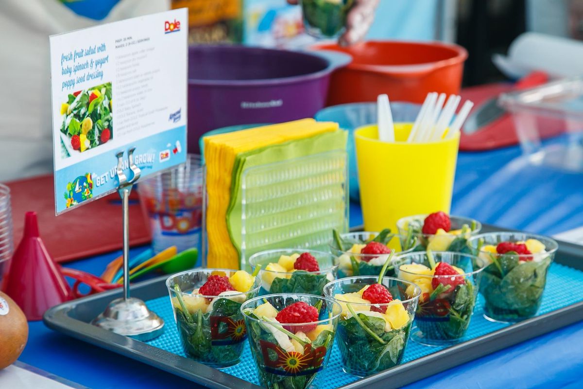Participants will be able to sample recipes using fresh produce at Dole’s “Get Up and Grow Together Tour.” (Dole)