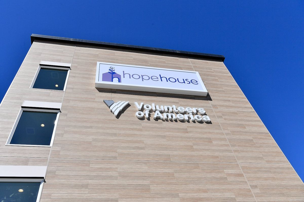 The Hope House women’s shelter, seen on April 14, 2021.  (Tyler Tjomsland/The Spokesman-Review)