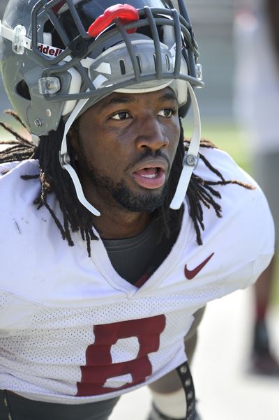 WSU cornerback Damante Horton had two interceptions against USC, one he returned for a score. (Dan Pelle)