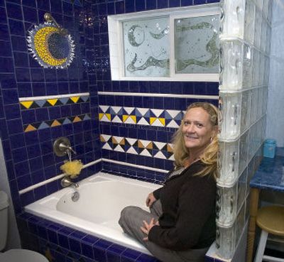 
Nicki Moberg once was a dabbler in mosaic design. Now she's an expert. Page 14.
 (The Spokesman-Review)