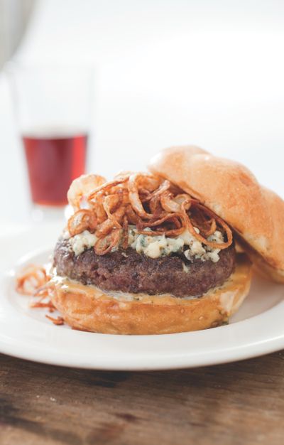 Juicy Pub-Style Burgers start with fresh-ground steak tips.