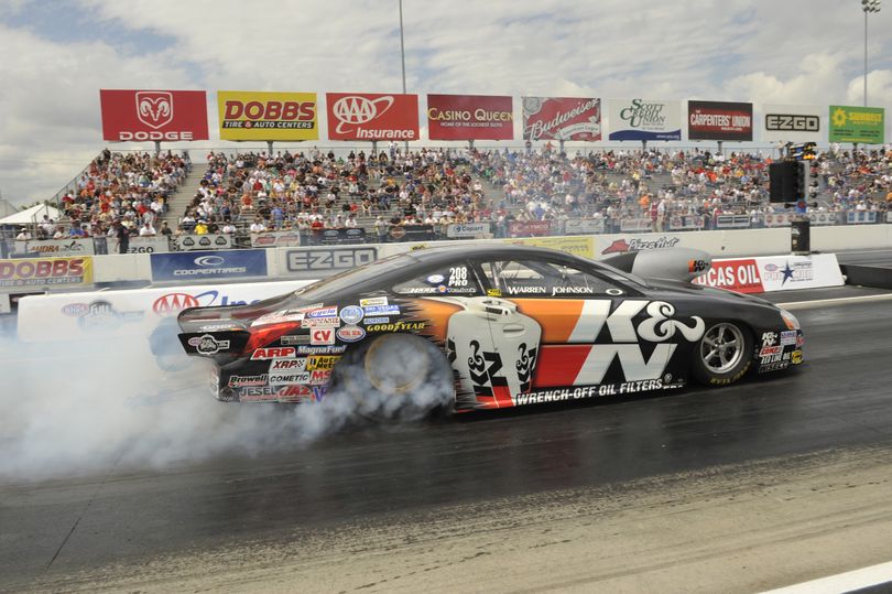 Warren Johnson's K&N Filters Pontiac was the class of the NHRA Full Throttle Pro Stock field in St. Louis. (Photo courtesy of NHRA)