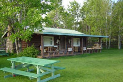 
The Charlie Russell cabin is one of the guest residences at the Lazy E-L Ranch. The famed cowboy artist was a friend of ranch founder Malcolm Mackay; some of Russell's original art hangs in one of the ranch's homes.
 (The Spokesman-Review)