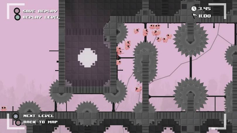 Guiding Super Meat Boy (or Princess Bandage, above) through a series of increasingly difficult, death-defying obstacles was one of my favorite gaming experiences of the year. (Kip Hill)