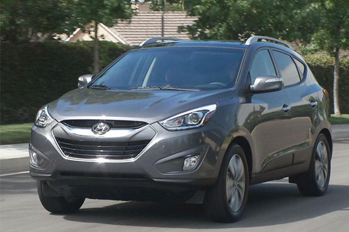 The Tucson ($22,235, including destination) is ideally suited for the urban grind; it’s large enough to accommodate four adults but small enough to slip easily into tight parking spaces. Its dimensions translate into a small-car highway ride, but its rigid unibody and Euro-tuned suspension produce better-than-expected responsiveness. 
 (Hyundai)