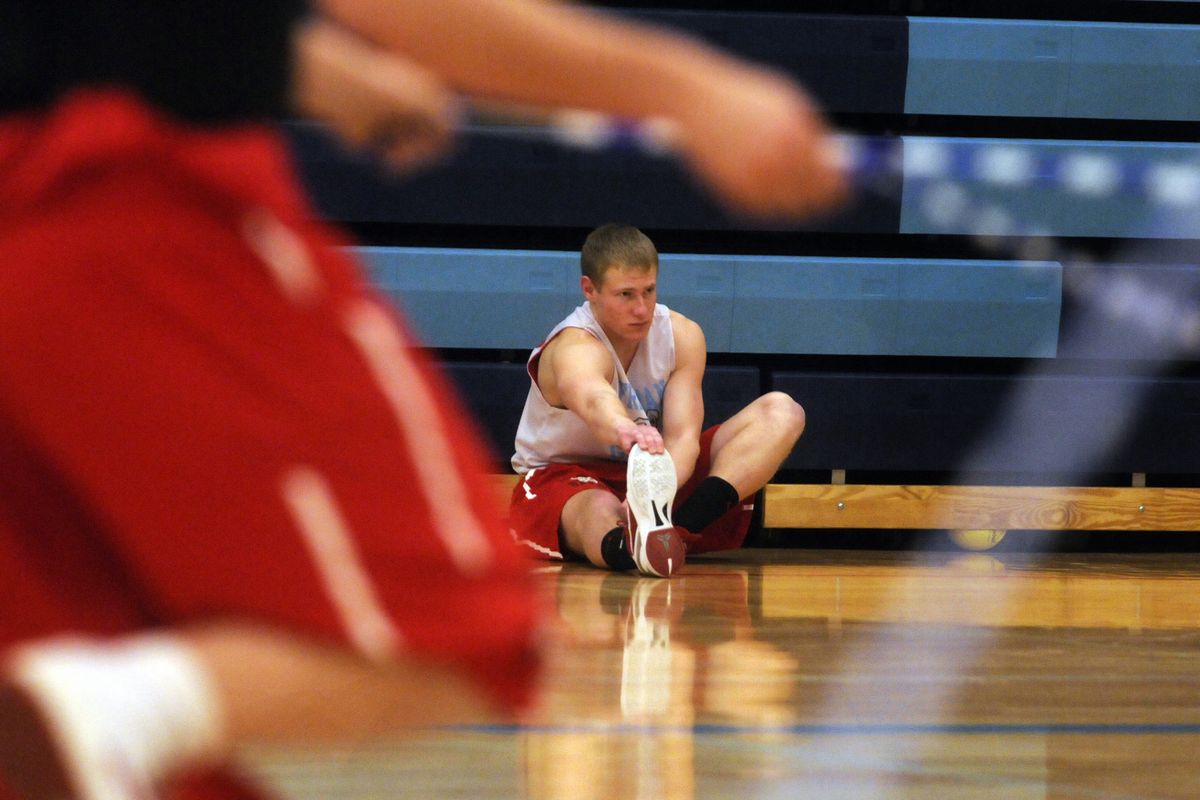 Shin splints may slow Freeman senior forward Mitch Vander Linden at practice, but he came up big and scored 26 points against Medical Lake in an 80-49 victory on Tuesday. (PHOTOS BY J. BART RAYNIAK)