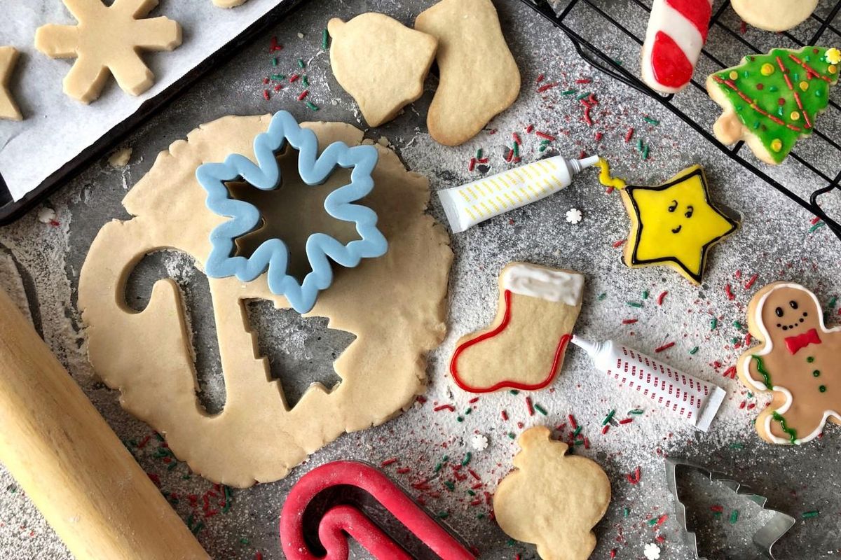 Shortbread cutout cookies are a holiday staple and require only five ingredients to bake. (Audrey Alfaro / For The Spokesman-Review)