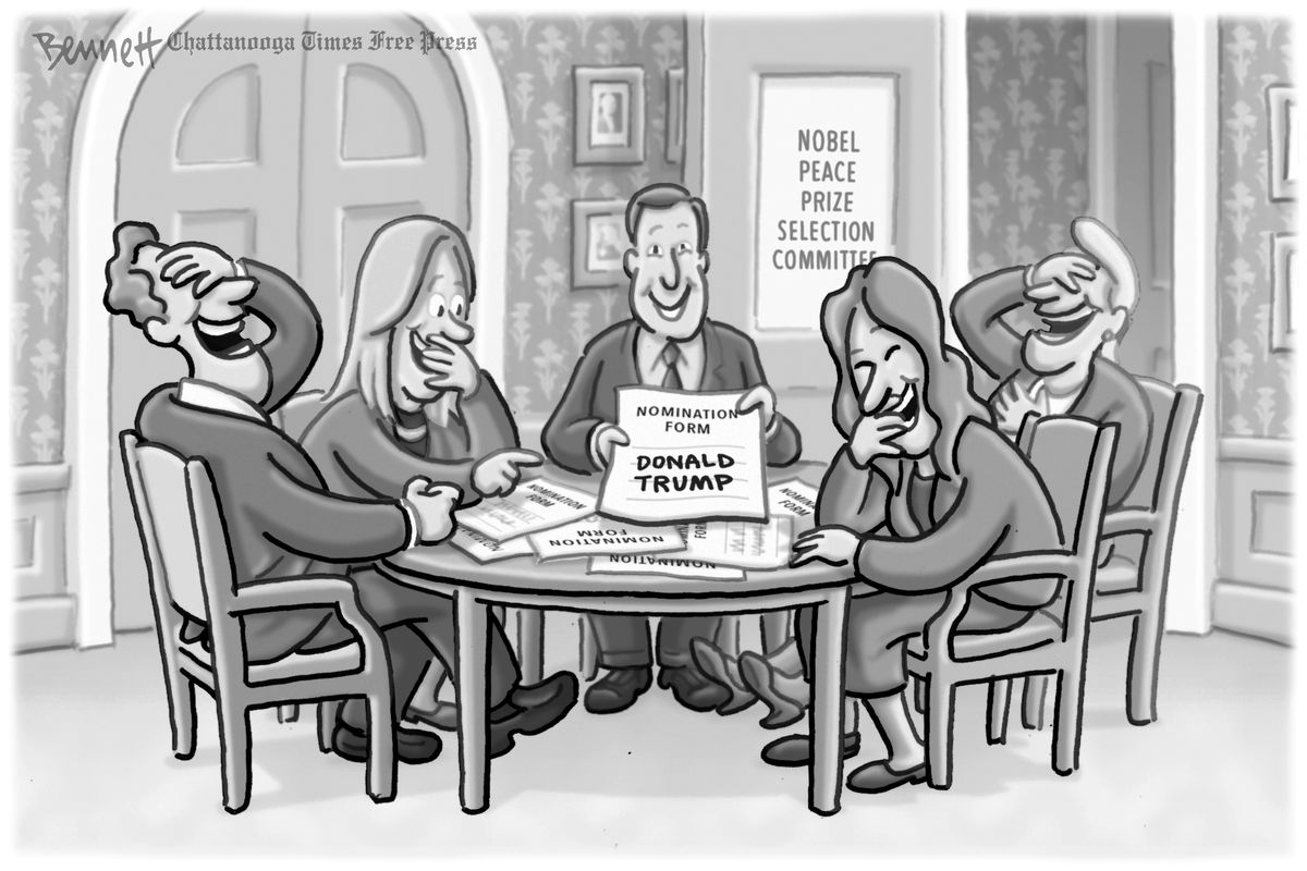 Clay Bennett cartoon  (Clay Bennett)