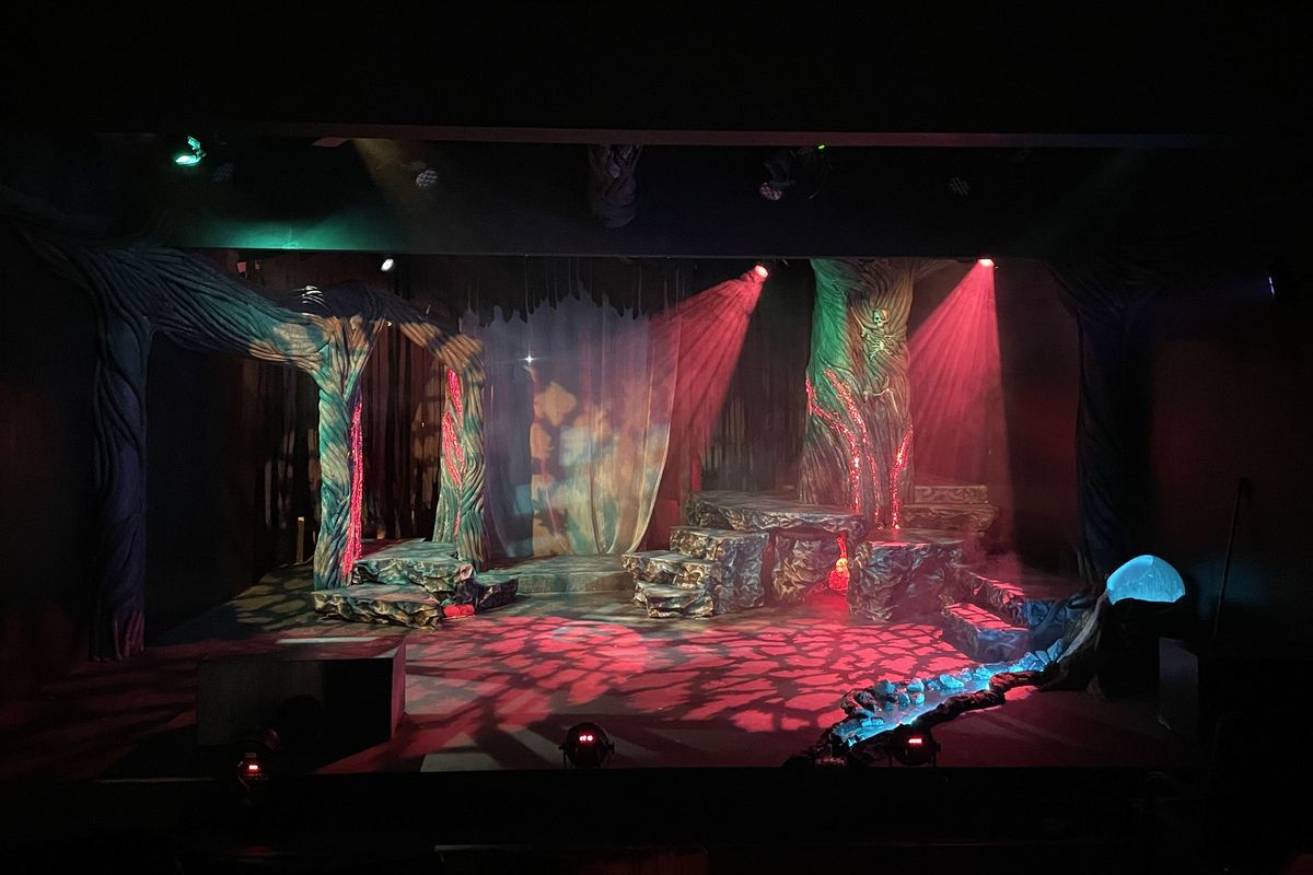 The set of "Macbeth" at Stage Left Theater.  (Courtesy of Jeremy Whittington)