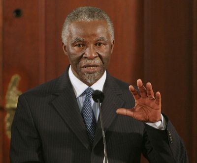 Mbeki (Denis Farrell / The Spokesman-Review)