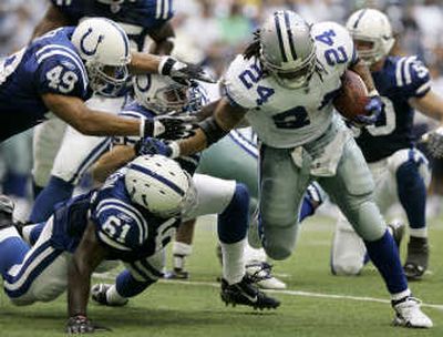 
Marion Barber and the Cowboys beat the Colts in their preseason debuts. Associated Press
 (Associated Press / The Spokesman-Review)