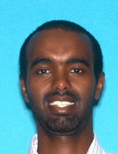 This undated photo released by the Los Angeles Police Department shows Mohamed Mohamed Abdi. Abdi is suspected of trying to run down two men leaving a Los Angeles synagogue, and has been found mentally competent to stand trial despite a past diagnosis for schyzophrenia. (AP)