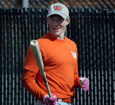 West Valley slugger Mitch Peterson gets ready to take batting practice Wednesday. He is off to a fast start this season, batting .619. (J. BART RAYNIAK)