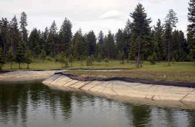 A man-made pond is one of the features of the back nine holes under construction at the Antler Springs Golf Course in Chattaroy. A man-made pond is one of the features of the back nine holes under construction at the Antler Springs Golf Course in Chattaroy.
(Liz Kishimoto/Liz Kishimoto/ / The Spokesman-Review)