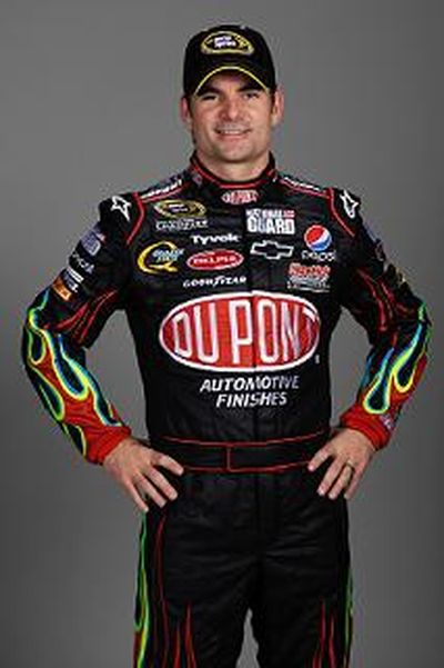Jeff Gordon trails Tony Stewart in the Race to the Chase points standings for the NASCAR Sprint Cup Series. (Photo Credit: Sam Greenwood/Getty Images for NASCAR)  (Sam Greenwood / The Spokesman-Review)