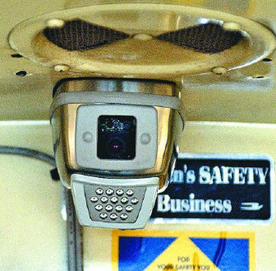 
East Valley School District has several buses equipped with cameras.  