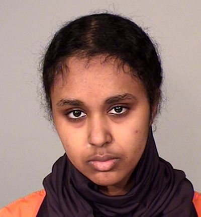 This file photo provided by the Ramsey County Sheriff's Office in St. Paul, Minn., shows Tnuza Jamal Hassan, of Minnesota. (Associated Press)