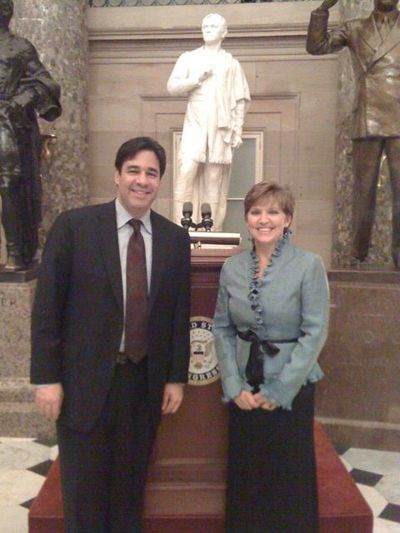 Idaho Congressman-elect Raul Labrador, left, and wife Becca in Washington, D.C. during the orientation for new members of the U.S. House of Representatives (Courtesy photo)