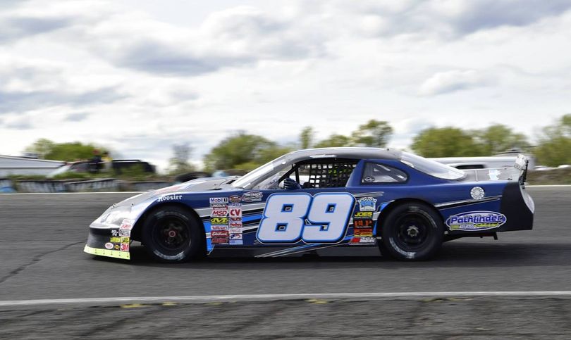 Doni Wanat, who runs both the Tri-Track Super Late Model Series and is a competitor on the NASCAR Whelen All-American Series, will be out to score points for both divisions this weekend at Evergreen Speedway. (Photo courtesy of TTSLMS)