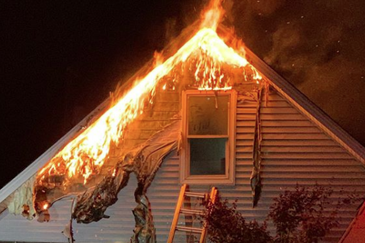 Spokane Fire Department crews responded to a house fire on the 400 block of East Kiernan Avenue at about 6:45 p.m. Thursday. (Spokane Fire Department)