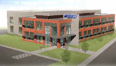 
Artist's rendition of the new SIRTI Technology Center. Groundbreaking for the building will be in November. 
 (Photo courtesy of SIRTI / The Spokesman-Review)