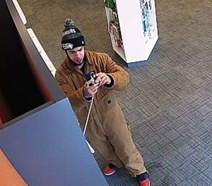 Post Falls police detectives are attempting to identify this male suspect in the theft of a phone. The male was seen leaving in a black Chevrolet Suburban (unknown plates).  If you have information or tips, please contact Det. Goodwin at mgoodwin@postfallspolice.com or 208-773-3517 and reference case 17PF03331.
