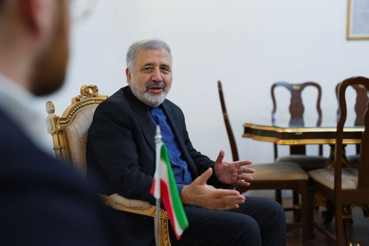 Iranian ambassador to Saudi Arabia, Alireza Enayati, speaks to Reuters during an interview on Thursday, in Riyadh, Saudi Arabia.  (Reuters)