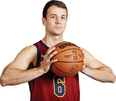 Kevin Pangos poses for a portrait on Cleveland Cavaliers media day last September.  (Associated Press)
