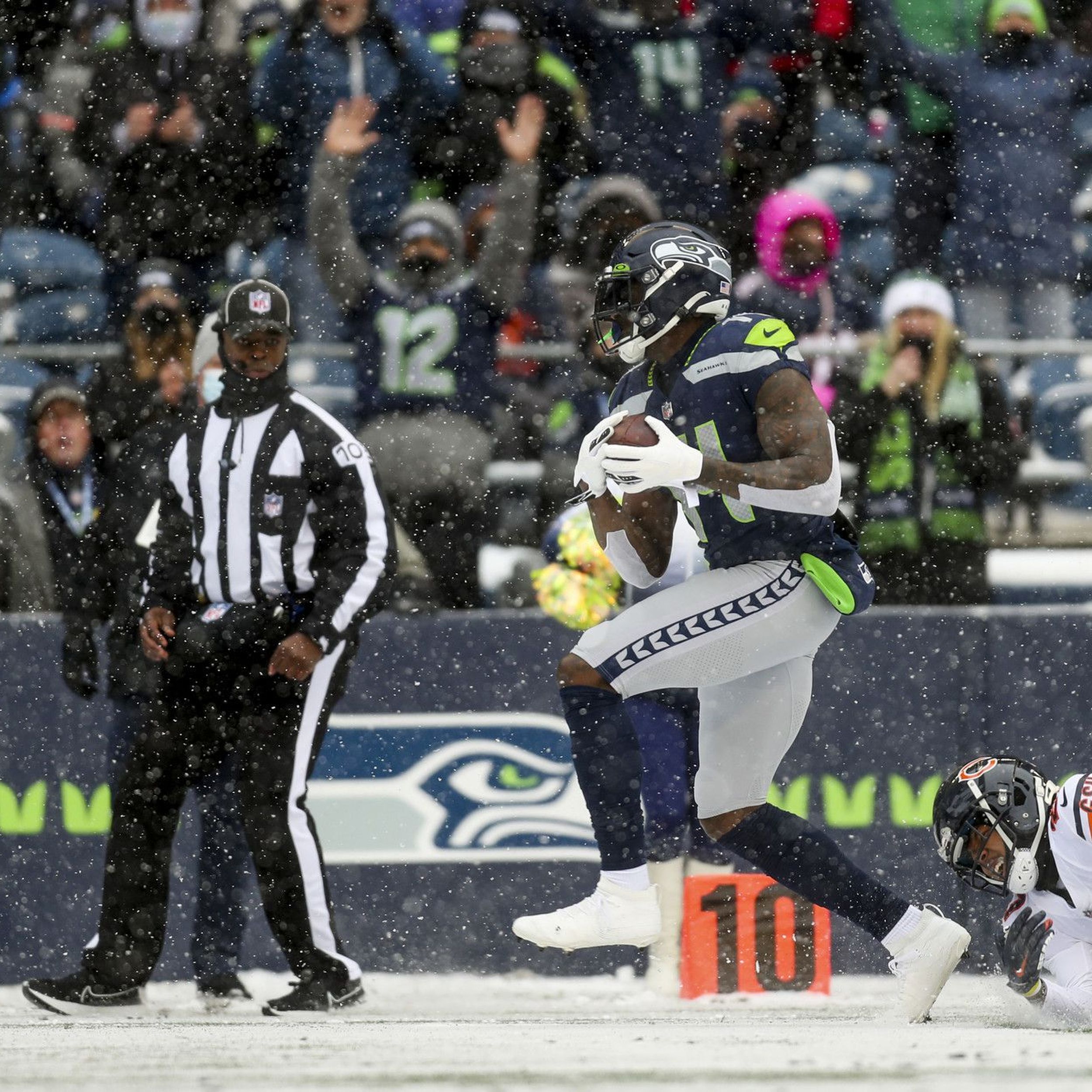 D.K. Metcalf shining at Seattle Seahawks training camp