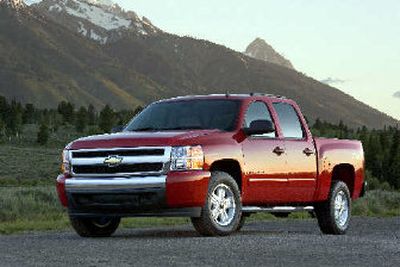 
A 2007 Chevrolet Silverado LT, Z71 Crew Cab. On Wednesday, General Motors unveiled two redesigned pickups which the automaker plans to speed to showrooms ahead of their scheduled debuts.  
 (Associated Press / The Spokesman-Review)