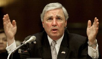 
Dr. Andrew C. von Eschenbach testifies on Capitol Hill in Washington in February  2002. Von Eschenbach has been designated as the acting director of the FDA. 
 (File/Associated Press / The Spokesman-Review)