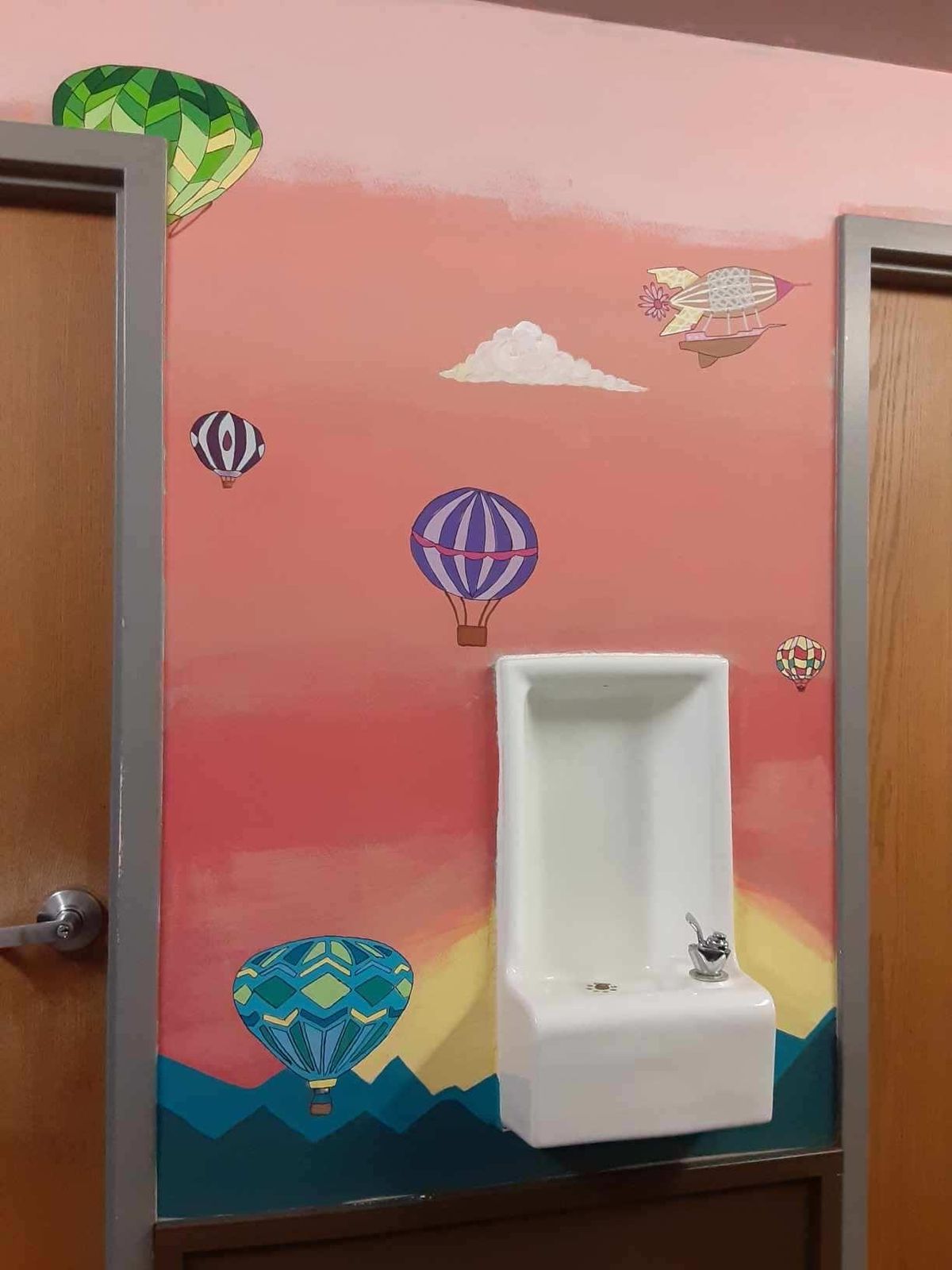 Stuck inside, the young women at Daybreak Youth Services have painted murals all over the walls of the center to exercise their creativity and process difficult emotions. (Sarah Spier / Courtesy)