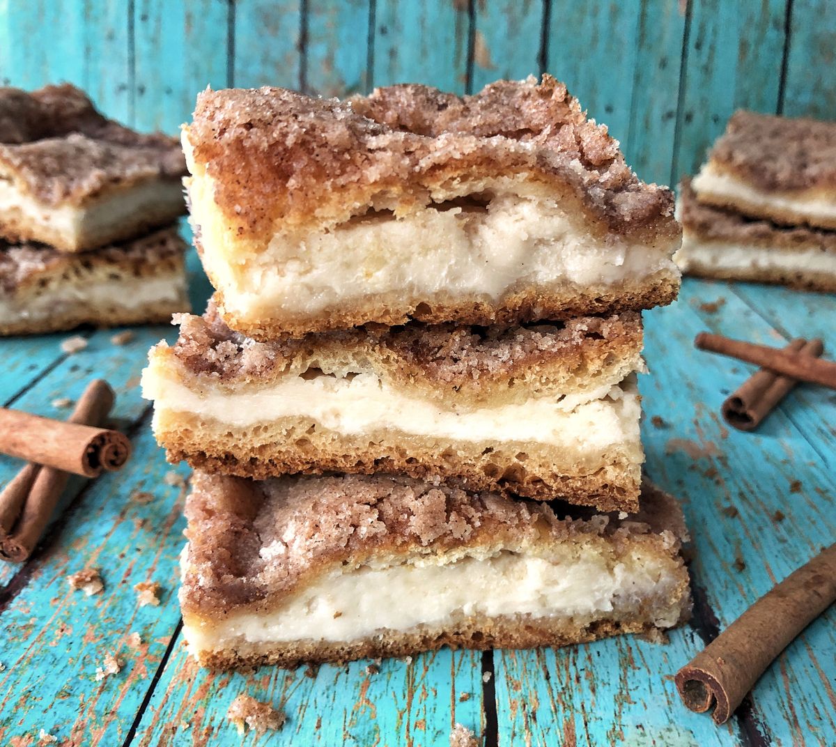 These sopapilla cheesecake bars could be love at first bite.  (Audrey Alfaro/For The Spokesman-Review)