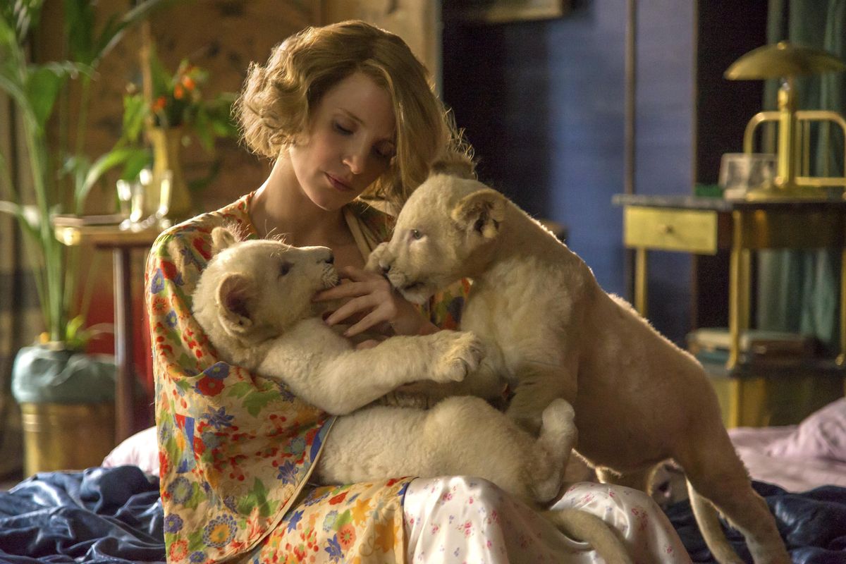 Jessica Chastain in a scene from "The Zookeeper