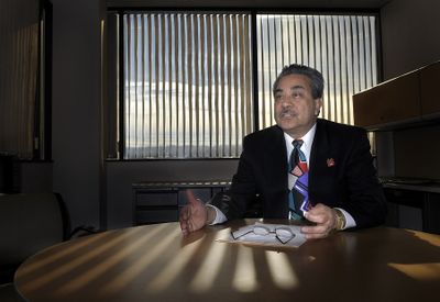 Arévalo: Earlier hiring freeze will help minimize the pain of layoffs. (Christopher Anderson / The Spokesman-Review)