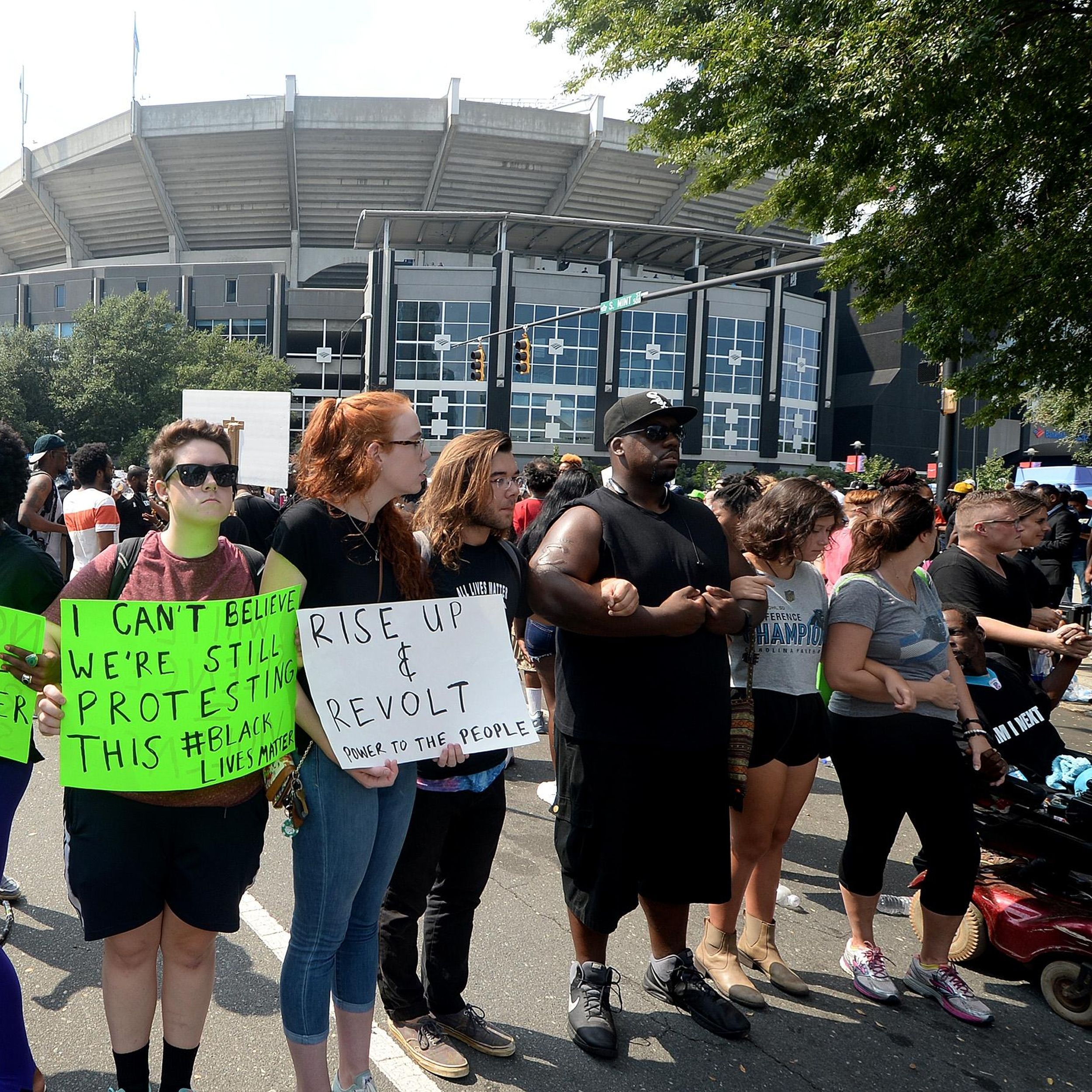 Panthers Review Game Security After Violent Protests in Charlotte