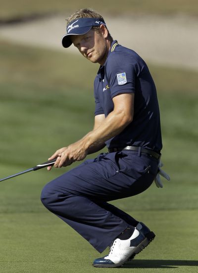 Luke Donald is one of two players to have been No. 1 without winning a major; Lee Westwood is the other. (Associated Press)