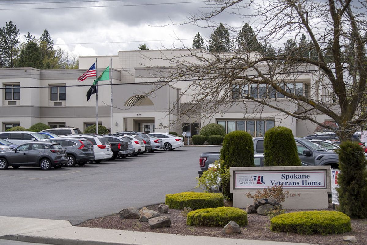The Spokane Veterans Home, seen in this April 2020 photo, is one of the long-term care facilities in the country with a recent COVID-19 outbreak as the delta variant of the coronavirus takes hold. Gov. Jay Inslee’s office is considering making the vaccine mandatory for workers in state-run facilities, like the Veterans Home.  (JESSE TINSLEY)