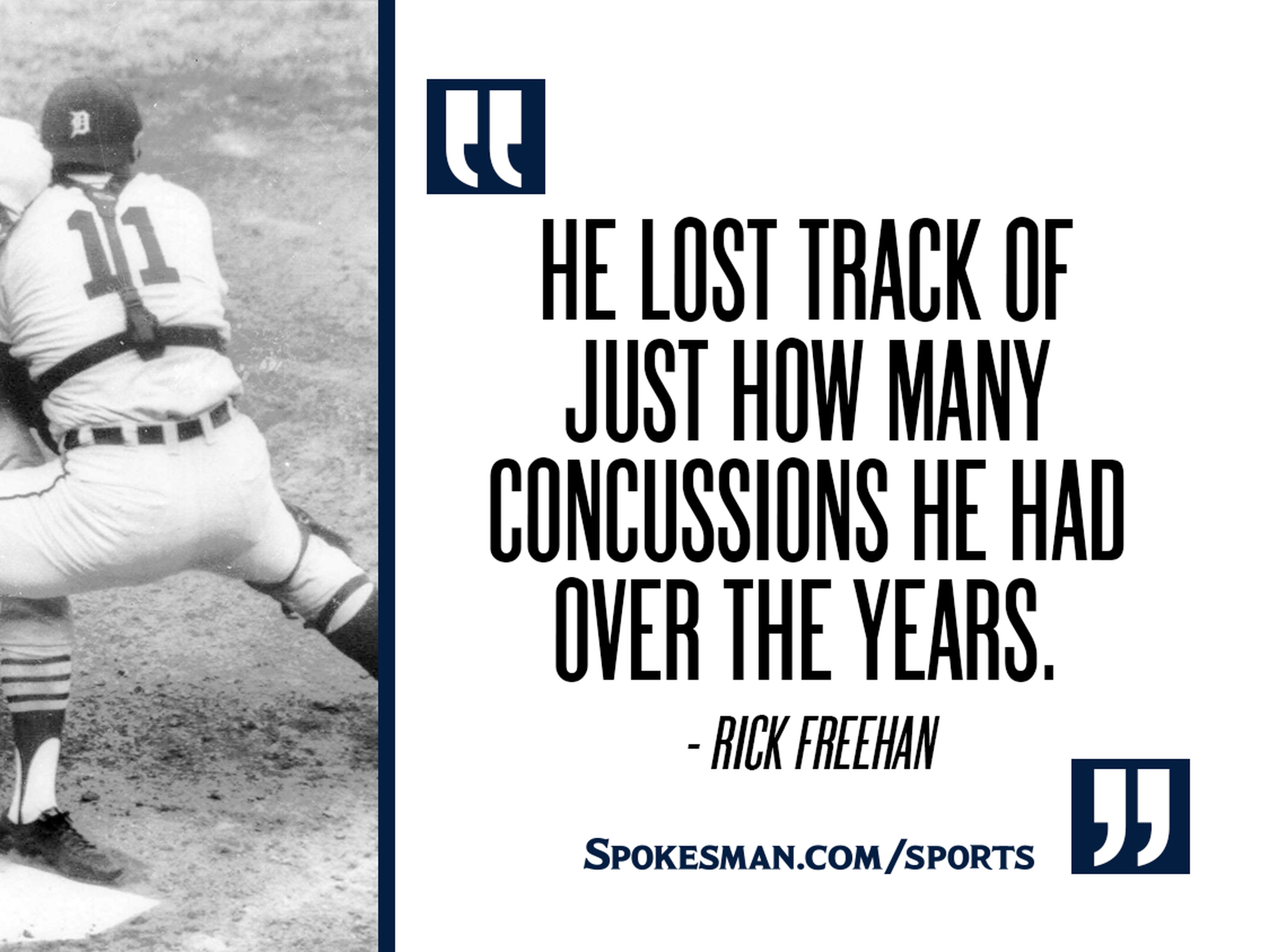 Former Detroit Tigers catcher Bill Freehan one of many ex-athletes feeling  the long-term effects of concussions