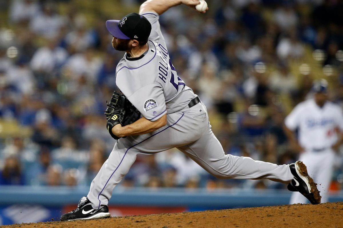 Greg Holland, who pitched for the Colorado Rockies in 2017, was activated by the St. Louis Cardnals on Monday, April 9, 2018. (Alex Gallardo / Associated Press)